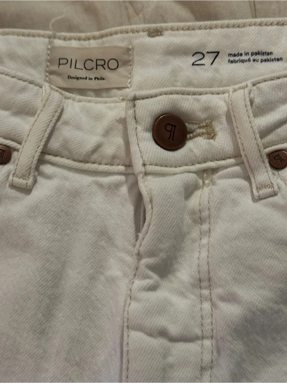 Pilcro Ivory Bermuda Shorts